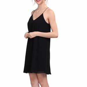 Naked zebra chic little black dress